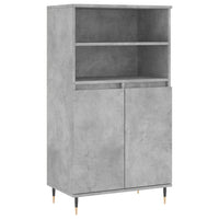 Credenza Grigio Cemento 60x36x110 cm in Legno Multistratocod mxl 102764