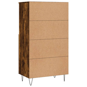 Credenza Rovere Fumo 60x36x110 cm in Legno Multistrato 831489