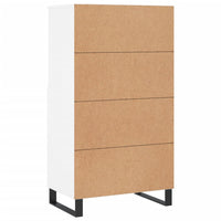 Credenza Alta Bianca 60x36x110 cm in Legno Multistrato 831492