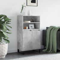 Credenza Grigio Cemento 60x36x110 cm in Legno Multistratocod mxl 102775