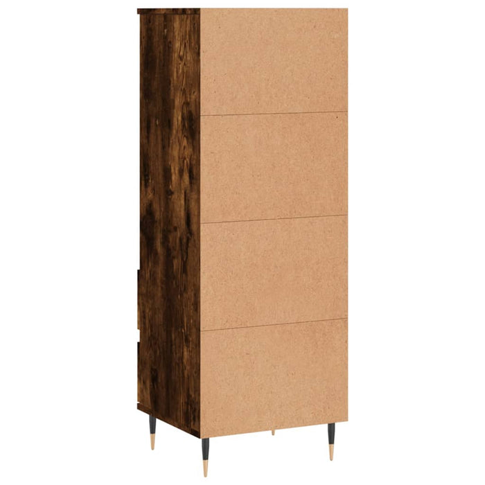 Credenza Rovere Fumo 40x36x110 cm in Legno Multistrato 831505