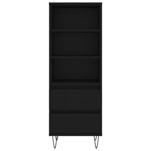 Credenza Nero 40x36x110 cm in Legno Multistrato 831509