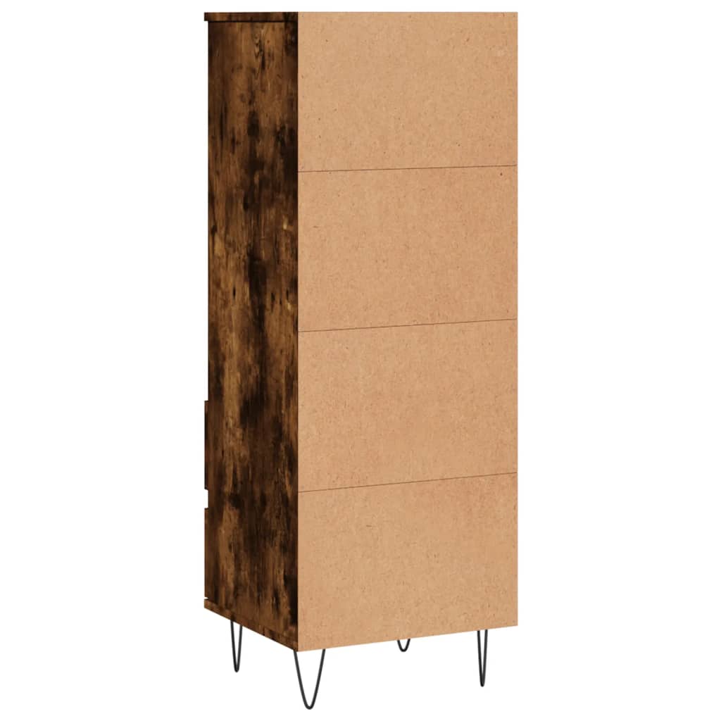 Credenza Rovere Fumo 40x36x110 cm in Legno Multistrato 831513