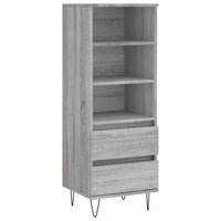 Credenza Grigio Sonoma 40x36x110 cm in Legno Multistratocod mxl 126789