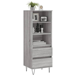 Credenza Grigio Sonoma 40x36x110 cm in Legno Multistratocod mxl 126789