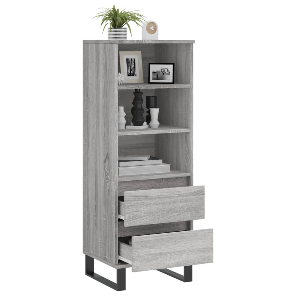 Credenza Grigio Sonoma 40x36x110 cm in Legno Multistrato 831522