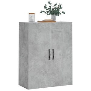 Mobile a Parete Grigio Cemento 69,5x34x90 cm Legno Multistrato 834982