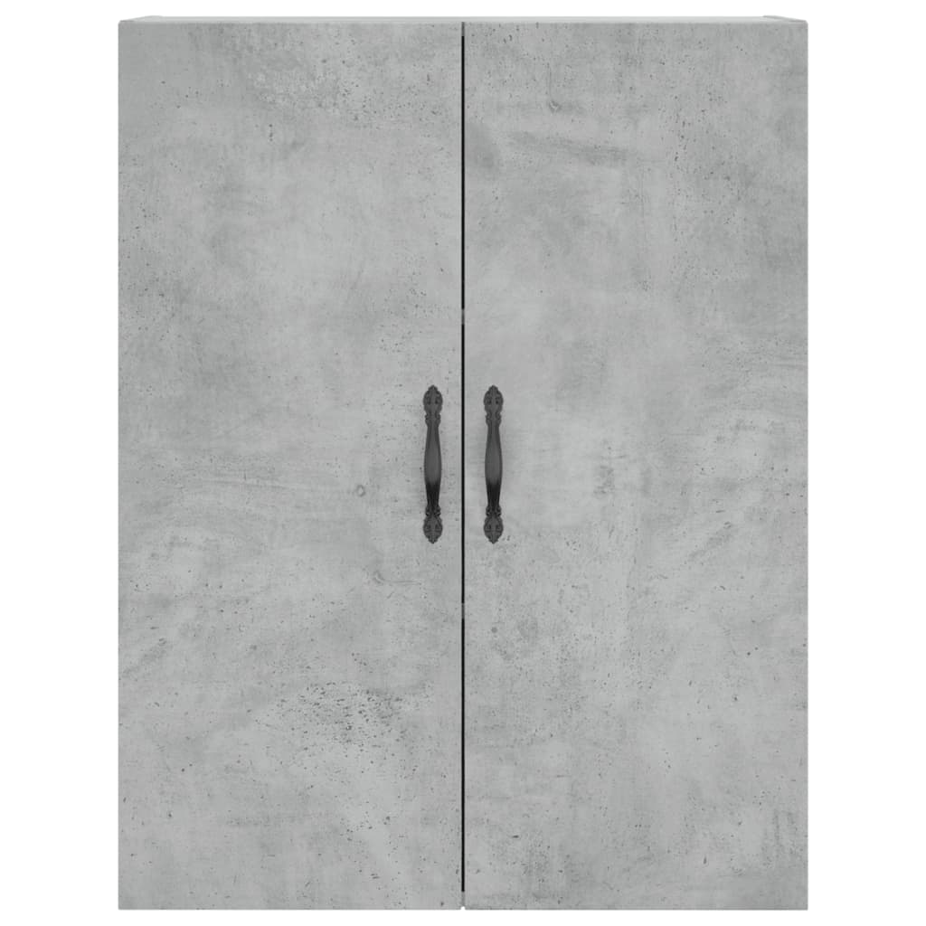 Mobile a Parete Grigio Cemento 69,5x34x90 cm Legno Multistrato 834982