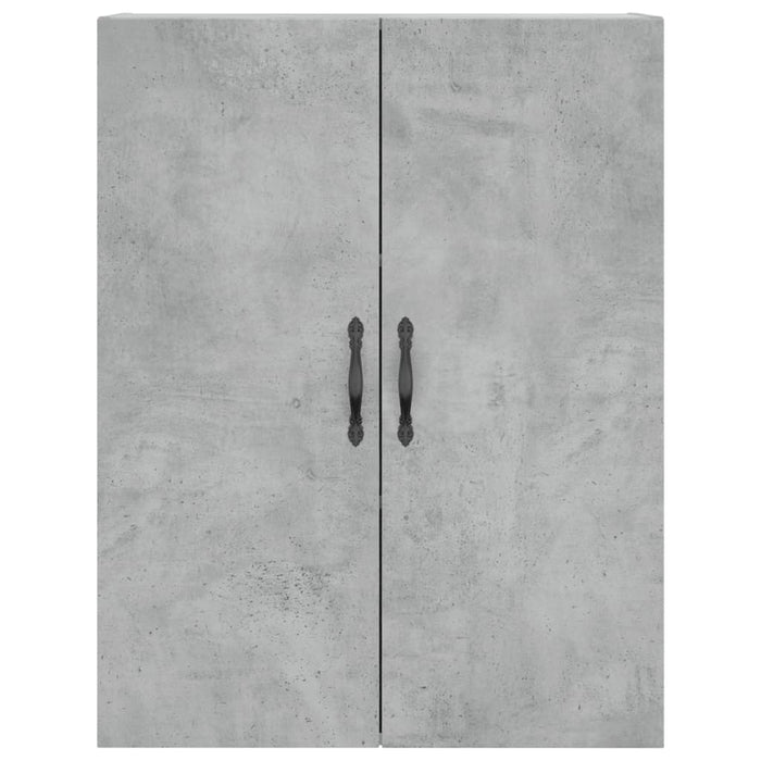 Mobile a Parete Grigio Cemento 69,5x34x90 cm Legno Multistrato 834982