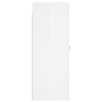 Mobile a Parete Bianco Lucido 69,5x34x90 cm Legno Multistrato 834988