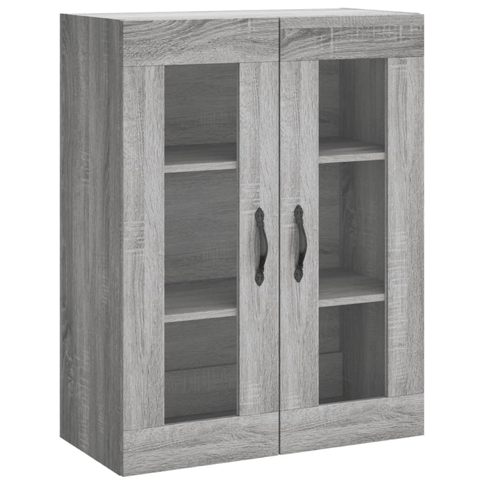 Mobile a Parete Grigio Sonoma 69,5x34x90 cm Legno Multistrato 834992