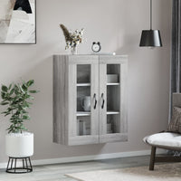 Mobile a Parete Grigio Sonoma 69,5x34x90 cm Legno Multistrato 834992