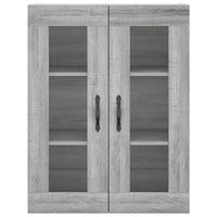 Mobile a Parete Grigio Sonoma 69,5x34x90 cm Legno Multistrato 834992