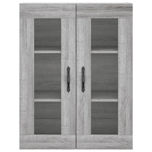 Mobile a Parete Grigio Sonoma 69,5x34x90 cm Legno Multistrato 834992