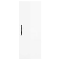 Mobile Parete Bianco Lucido 34,5x34x90 cm in Legno Multistrato 834996