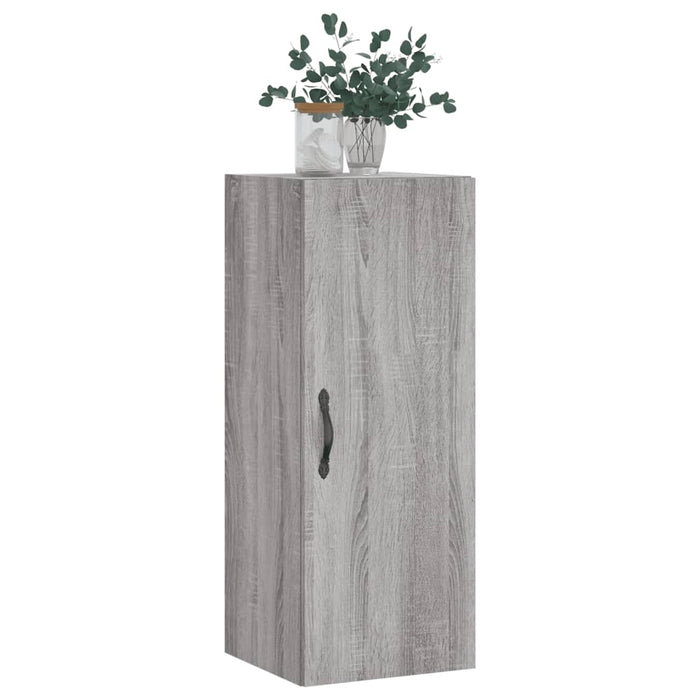 Mobile a Parete Grigio Sonoma 34,5x34x90 cm Legno Multistratocod mxl 122537