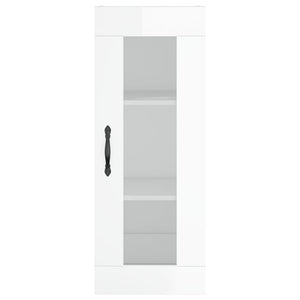 Mobile a Parete Bianco Lucido 34,5x34x90 cm 835004