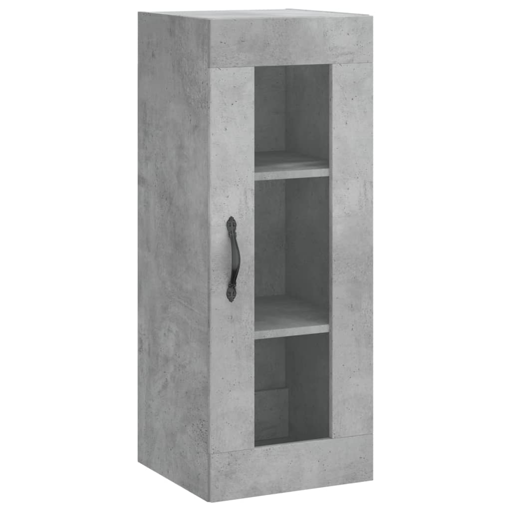 Mobile a Parete Grigio Cemento 34,5x34x90 cm 835006