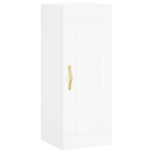 Mobile a Parete Bianco 34,5x34x90 cm in Legno Multistrato 835018