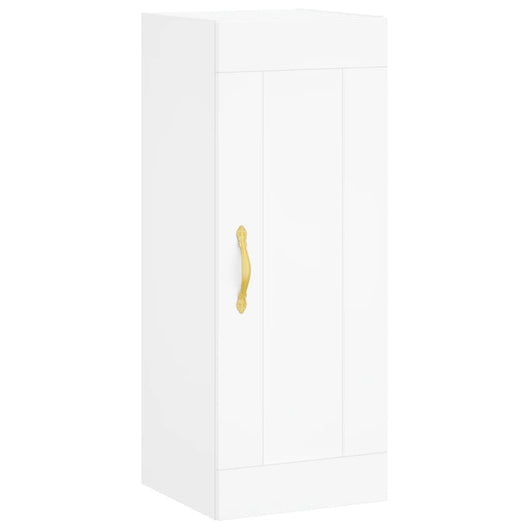 Mobile a Parete Bianco 34,5x34x90 cm in Legno Multistrato 835018