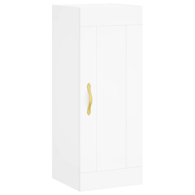 Mobile a Parete Bianco 34,5x34x90 cm in Legno Multistrato 835018