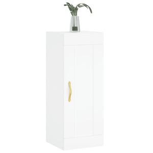 Mobile a Parete Bianco 34,5x34x90 cm in Legno Multistrato 835018