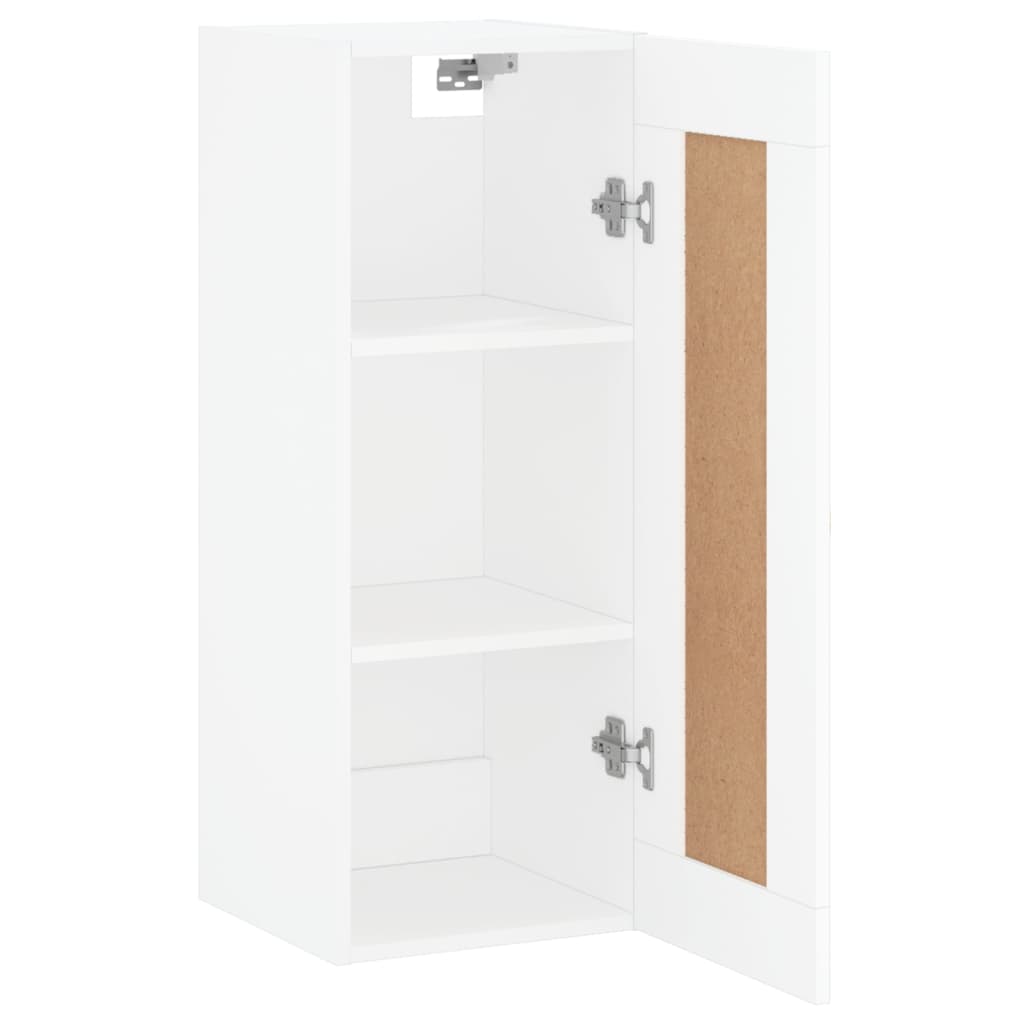 Mobile a Parete Bianco 34,5x34x90 cm in Legno Multistrato 835018