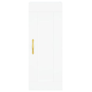 Mobile a Parete Bianco 34,5x34x90 cm in Legno Multistrato 835018