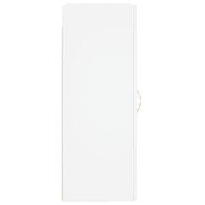 Mobile a Parete Bianco 34,5x34x90 cm in Legno Multistrato 835018