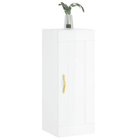 Mobile Parete Bianco Lucido 34,5x34x90 cm in Legno Multistrato 835020