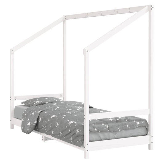 Giroletto per Bambini Bianco 80x200cm in Legno Massello di Pinocod mxl 106068