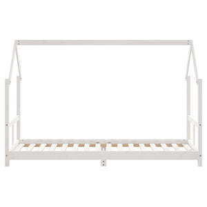 Giroletto per Bambini Bianco 80x200cm in Legno Massello di Pino 835716