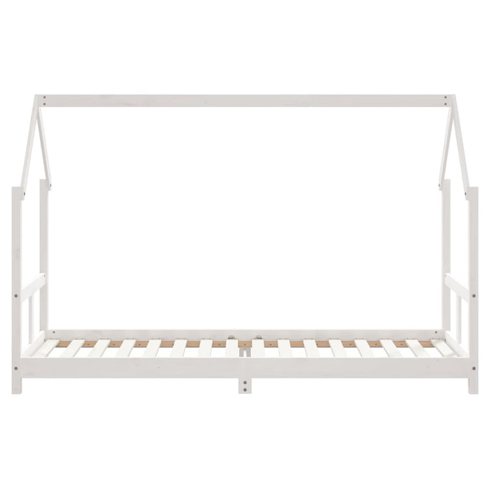 Giroletto per Bambini Bianco 80x200cm in Legno Massello di Pino 835716