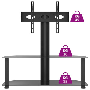 Supporto TV Angolare 2 Livelli per 32-70 Pollici Nero 358169