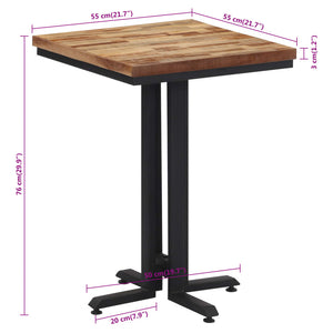 Tavolo da Pranzo 55x55x76 cm Teak Massello di Recupero 358515