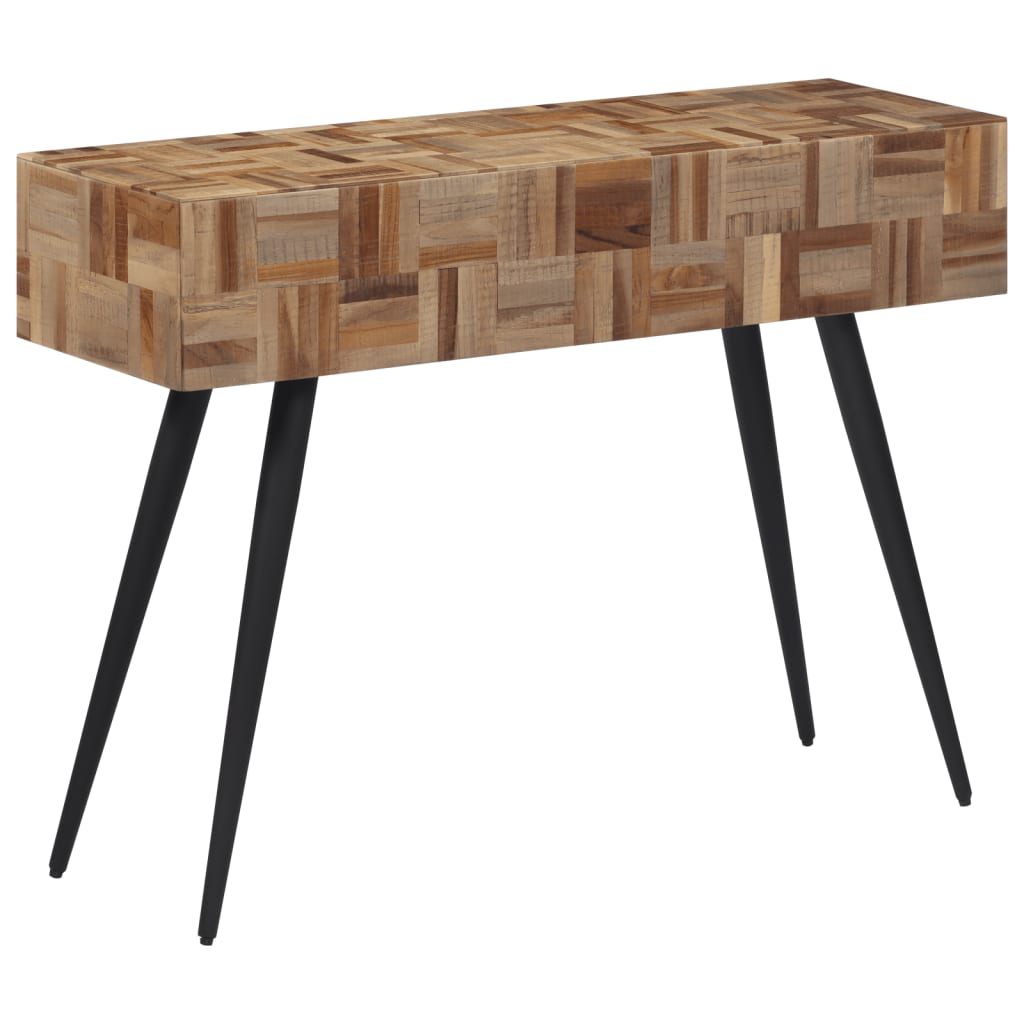 Tavolino Consolle 110x34x80 cm Teak Massello di Recupero 358520