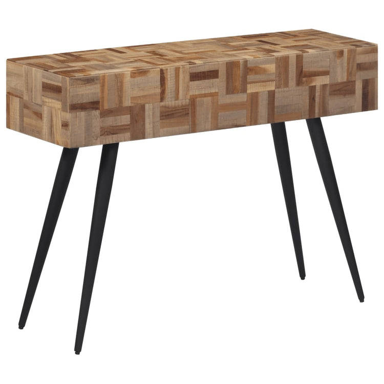 Tavolino Consolle 110x34x80 cm Teak Massello di Recupero 358520