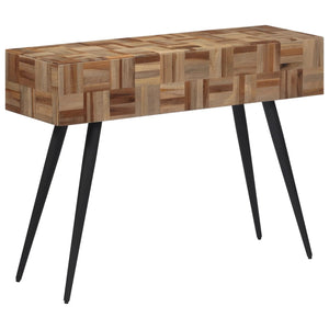 Tavolino Consolle 110x34x80 cm Teak Massello di Recupero 358520