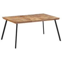 Tavolo da Pranzo 169x98,5x76 cm in Legno Massello di Teak 358532