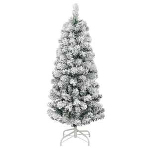 Albero Natale Artificiale Incernierato con Neve Fioccata 150 cm 358380