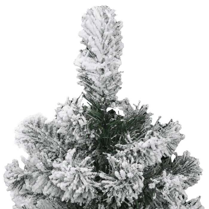 Albero Natale Artificiale Incernierato con Neve Fioccata 150 cm 358380