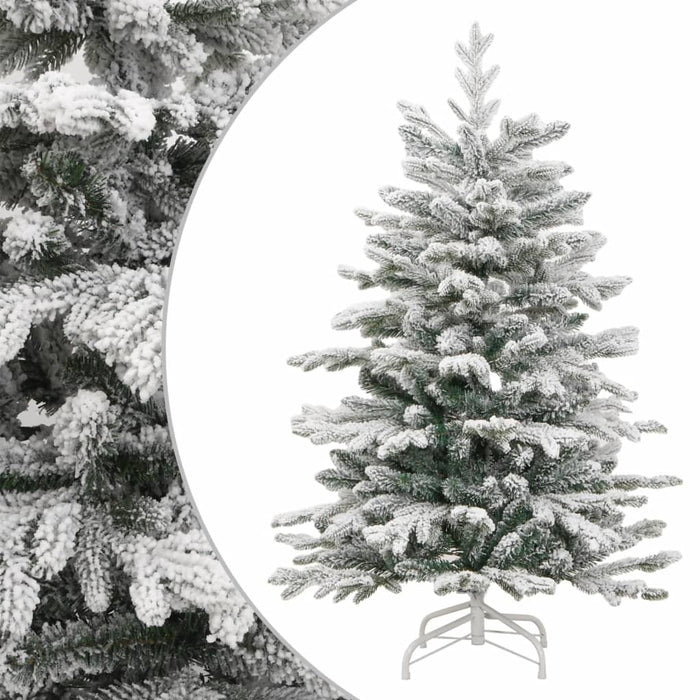 Albero Natale Artificiale Incernierato con Neve Fioccata 210 cm 358387