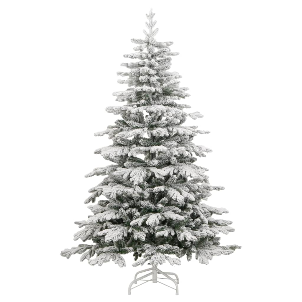 Albero Natale Artificiale Incernierato con Neve Fioccata 210 cm 358387