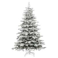 Albero Natale Artificiale Incernierato con Neve Fioccata 210 cm 358387