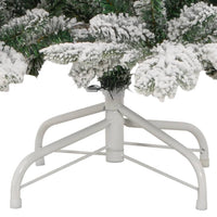 Albero Natale Artificiale Incernierato con Neve Fioccata 210 cm 358387