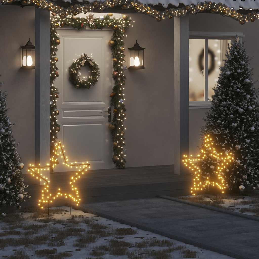 Decorazione Luminosa Natalizia con Picchetti Stella 115LED 85cm 357715