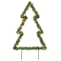 Decorazione Luminosa Natale Picchetti Terra Albero 115LED 90cmcod mxl 128176