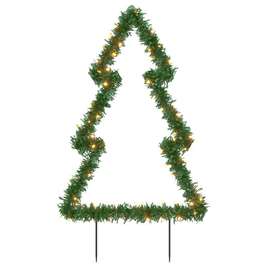 Decorazione Luminosa Natalizia con Picchetti Albero 80LED 60cm 357728