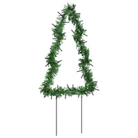 Decorazioni Luminose Natalizie Picchetti 3pz Albero 50LED 30cm 357729