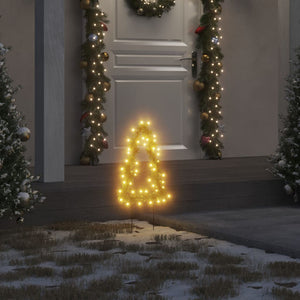 Decorazioni Luminose Natalizie Picchetti 3pz Albero 50LED 30cmcod mxl 104212